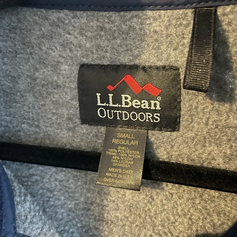 L.L. Bean Gray Sherpa Full Zip Jacket